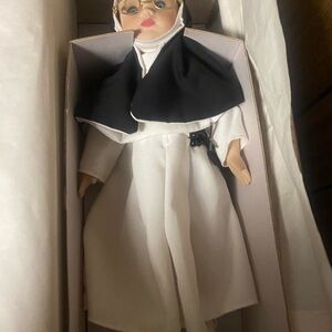 Nun Doll in Black and White Habit